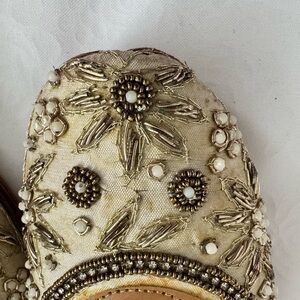 NEW: Embellished Ivory Floral Slip-On Women’s Shoe NEW